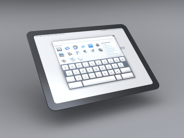 chrome tablet concept