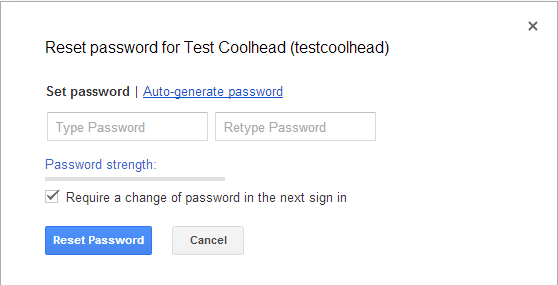 Reset Password