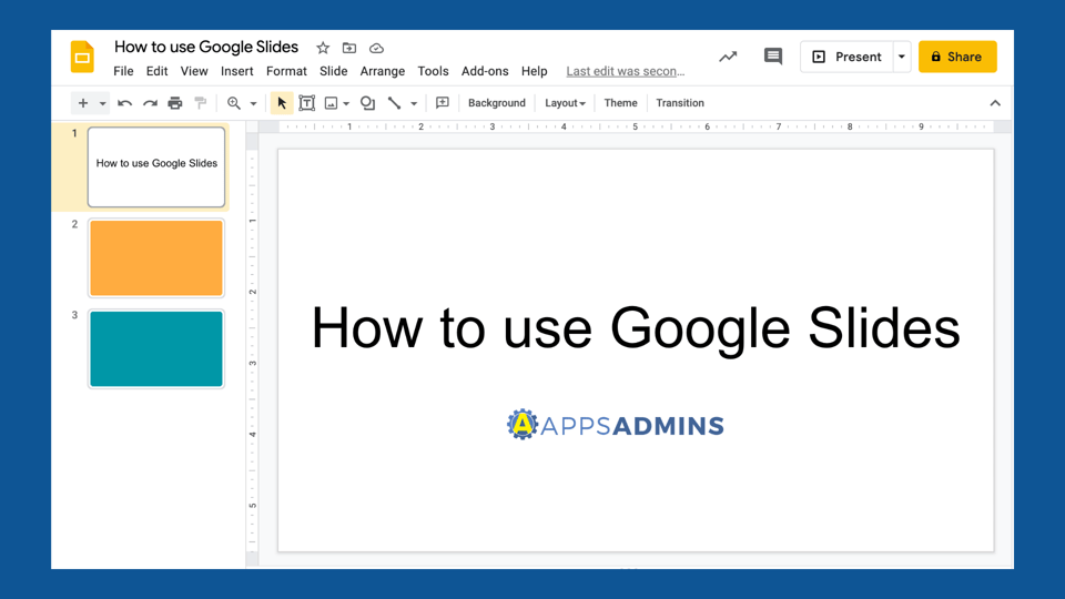 How to use Google Slides